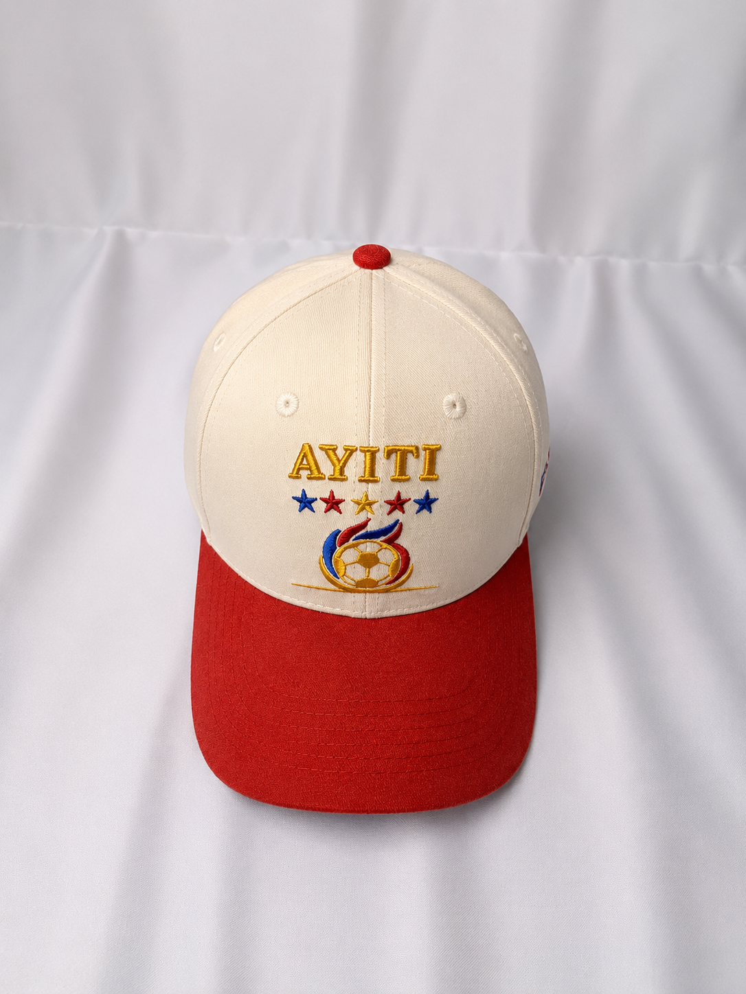 Ayiti Heritage Premium Hat Red/Cream