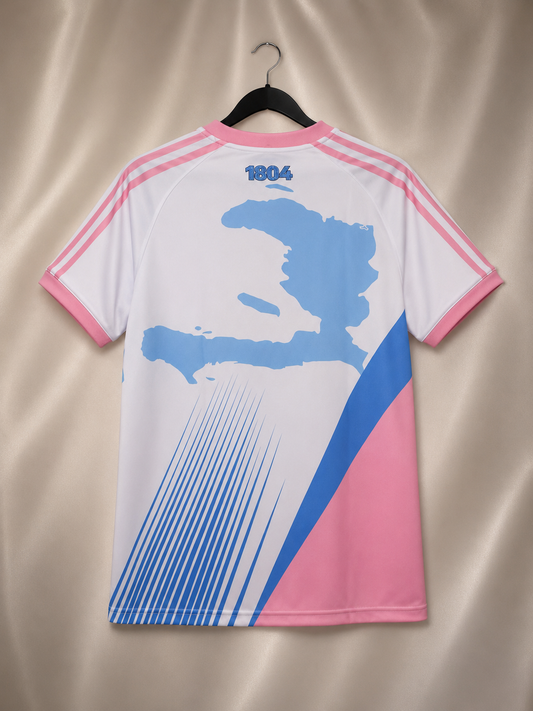 Premium Ayiti Heritage  🇭🇹 Light Blue / Pink / White