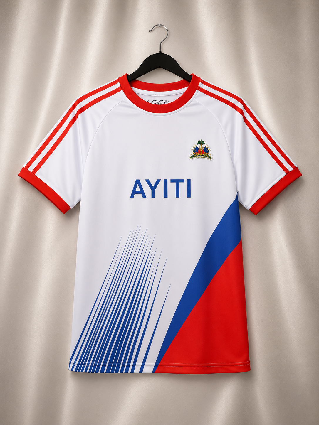 Premium Ayiti Heritage Jersey 🇭🇹 Blue / Red / White
