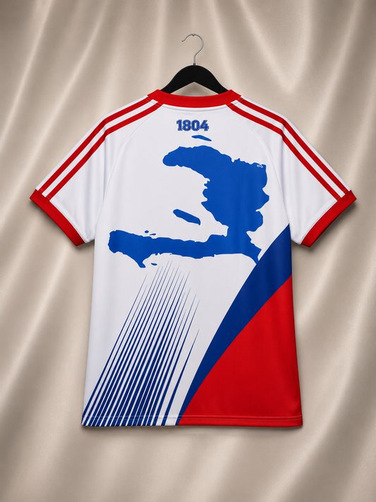 Premium Ayiti Heritage Jersey 🇭🇹 Blue / Red / White