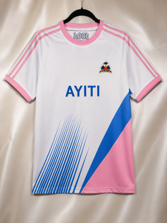 Premium Ayiti Heritage  🇭🇹 Light Blue / Pink / White